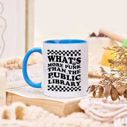 Pagewings Punk The Public Library Mug