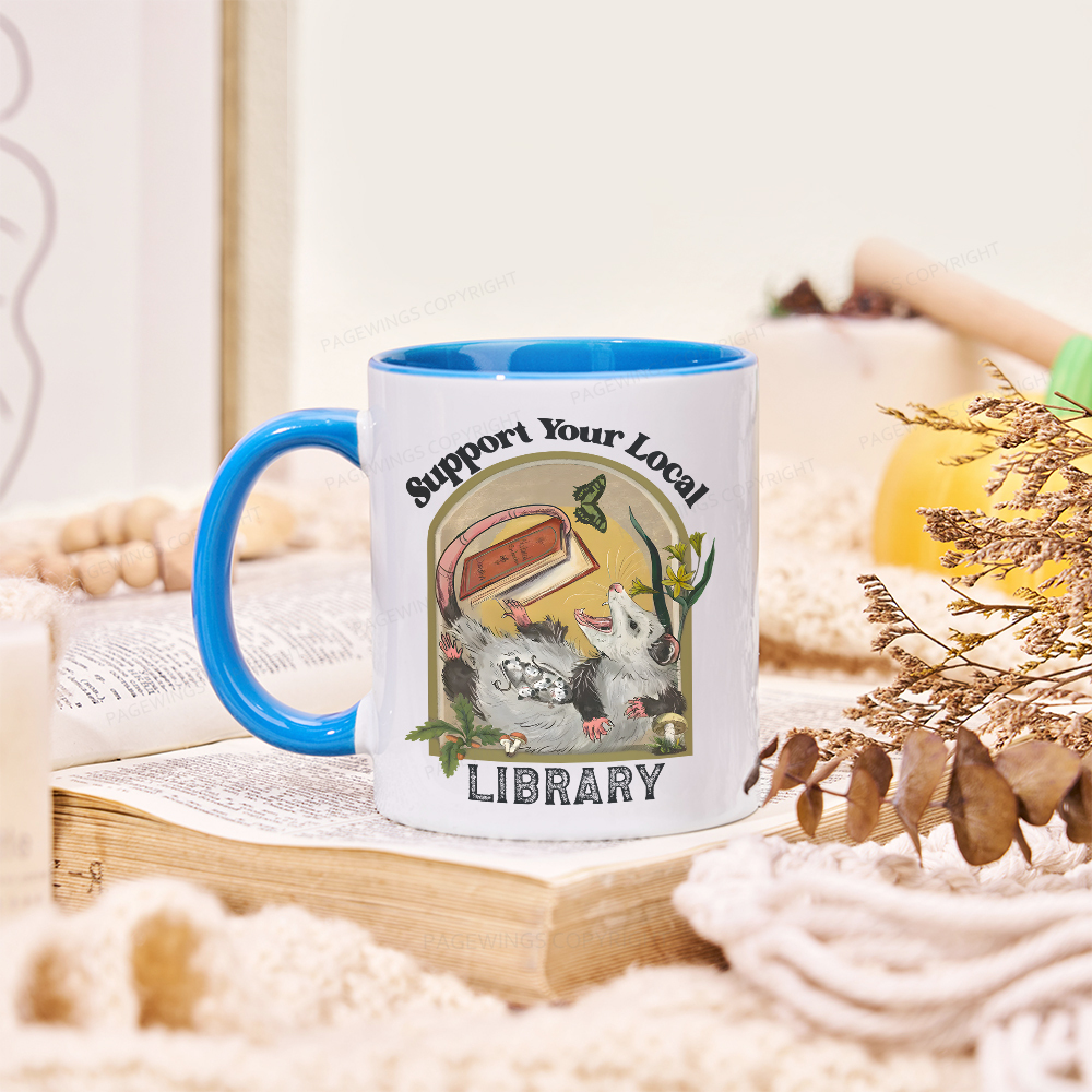 Pagewings Library Readers Make Leaders Jersey Short Sleeve Tee Mug