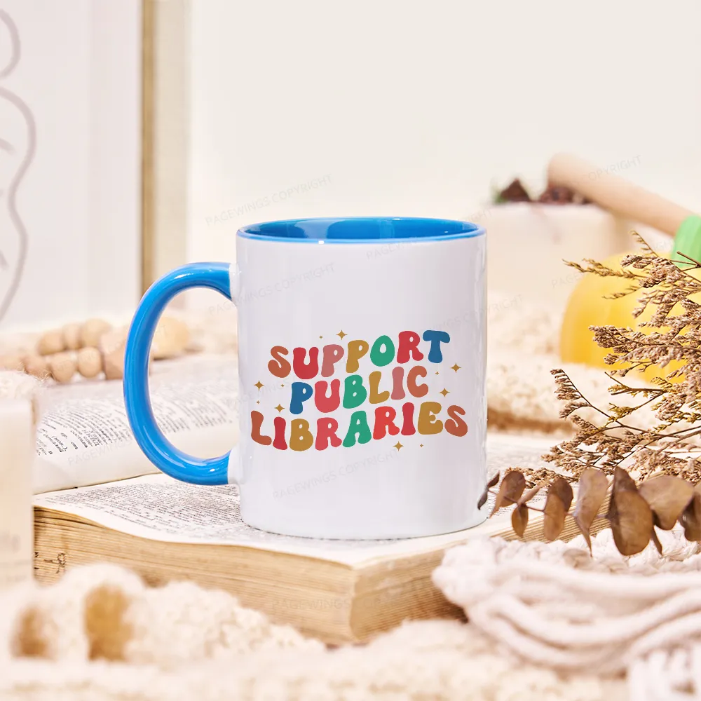 Pagewings Public Library Sweatshirt Mug