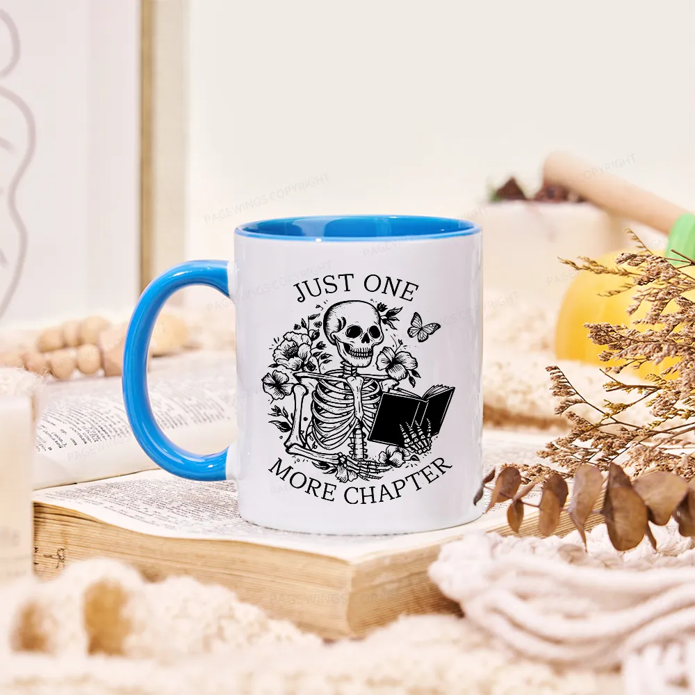 Pagewing One More Chapter Skeleton Unisex Tee Mug