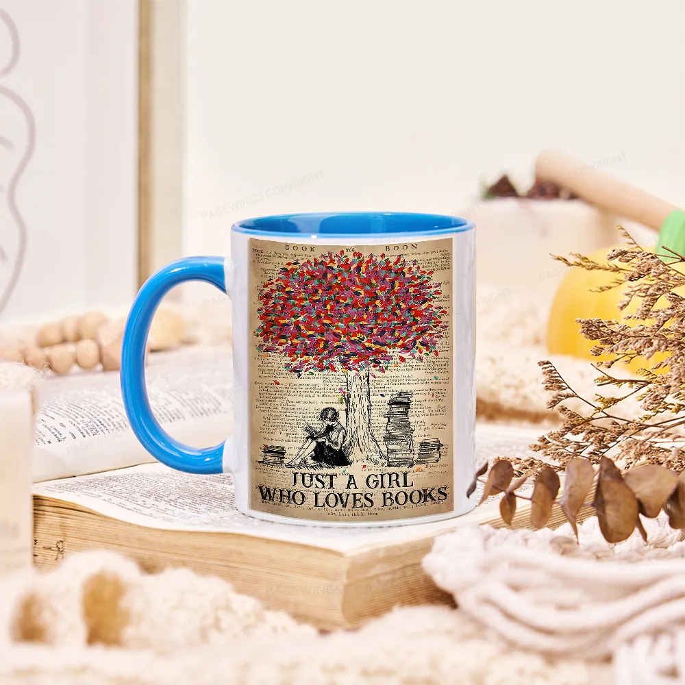 Pagewings Just A Girl Who Loves Books Mug