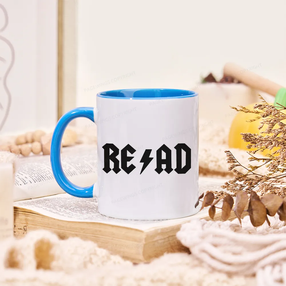 Pagewings Read Back In The Library "Rock And Roll" Mug