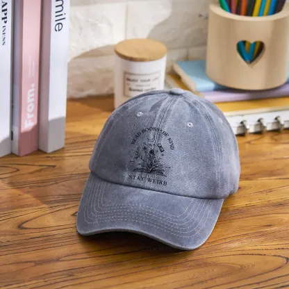 Pagewings Comfort Colors Read Books Be Kind Stay Weird Washed Cap