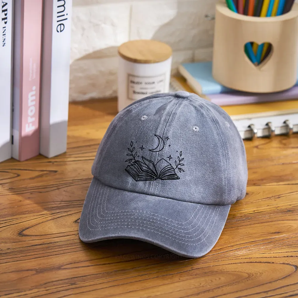 Pagewings Comfort Colors Read Books Be Kind Stay Weird Washed Cap