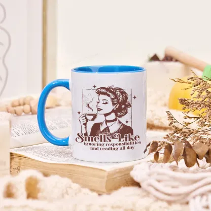 Pagewings Ignoring Responsiblities And Reading All Day Mug