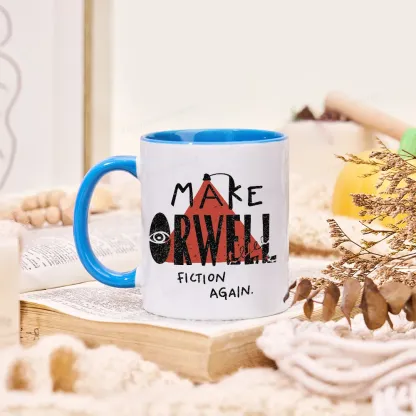 Pagewings Make Orwell Fiction Again Mug
