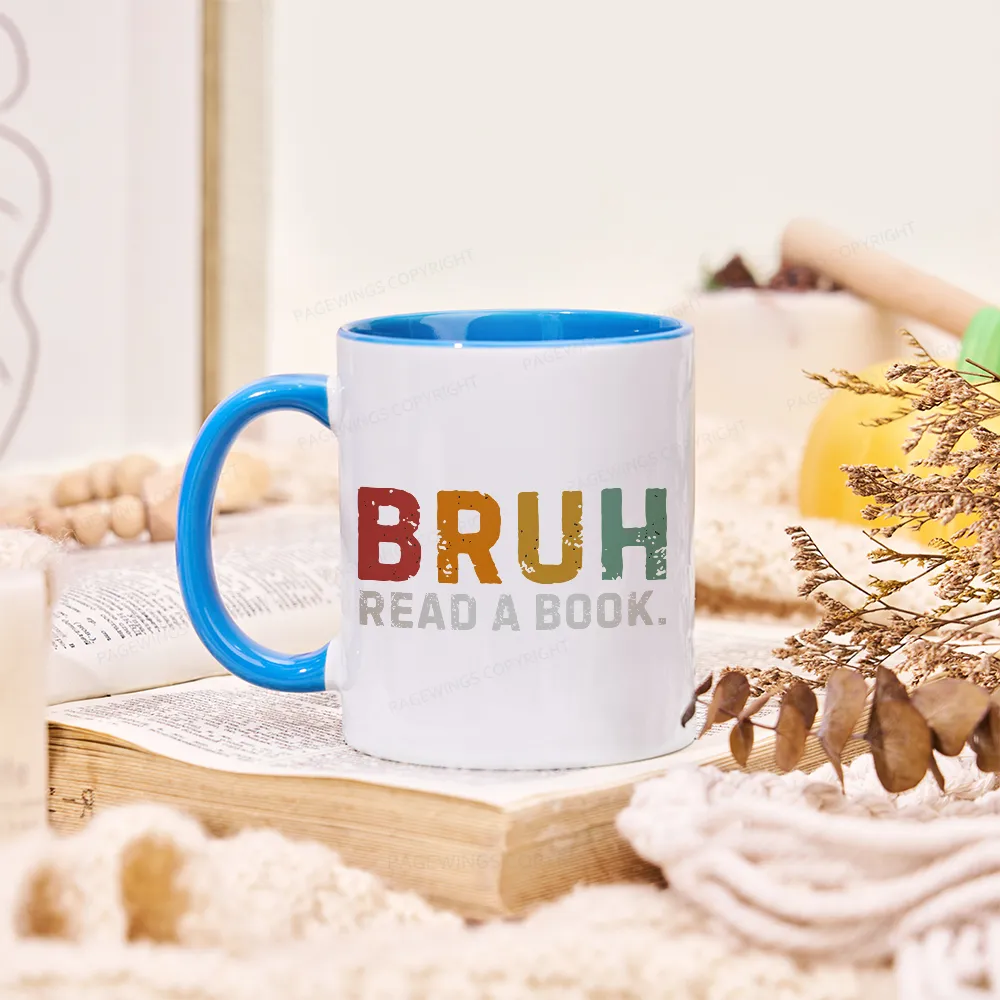 Pagewings Read A Book Bruh Mug
