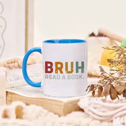 Pagewings Read A Book Bruh Mug