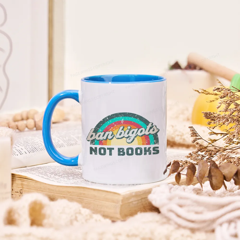 Pagewings Ban Bigots Not Books Mug