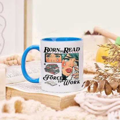 Pagewings Born To Read Bookish Mug