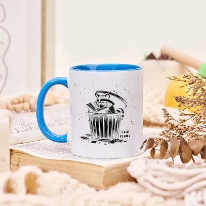 Pagewings Trash Reader Raccoon - Book Quote Mug