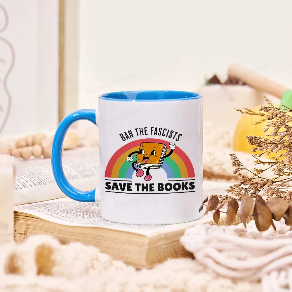 Pagewings Ban The Fascists Save The Books Mug