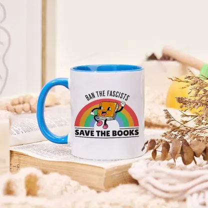 Pagewings Ban The Fascists Save The Books Mug