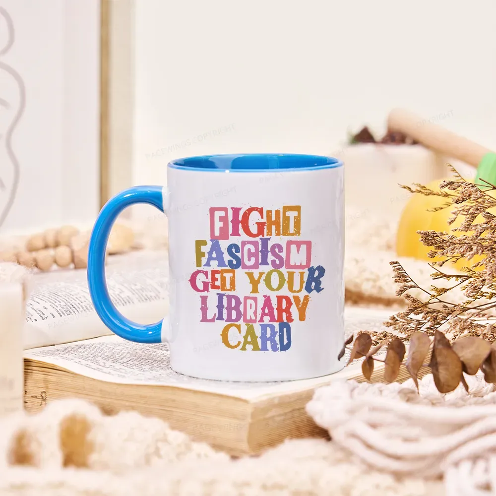 Pagewings Get Your Library Card Mug