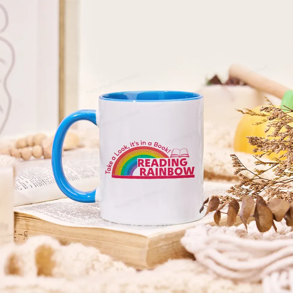 Pagewings Reading Rainbow Mug
