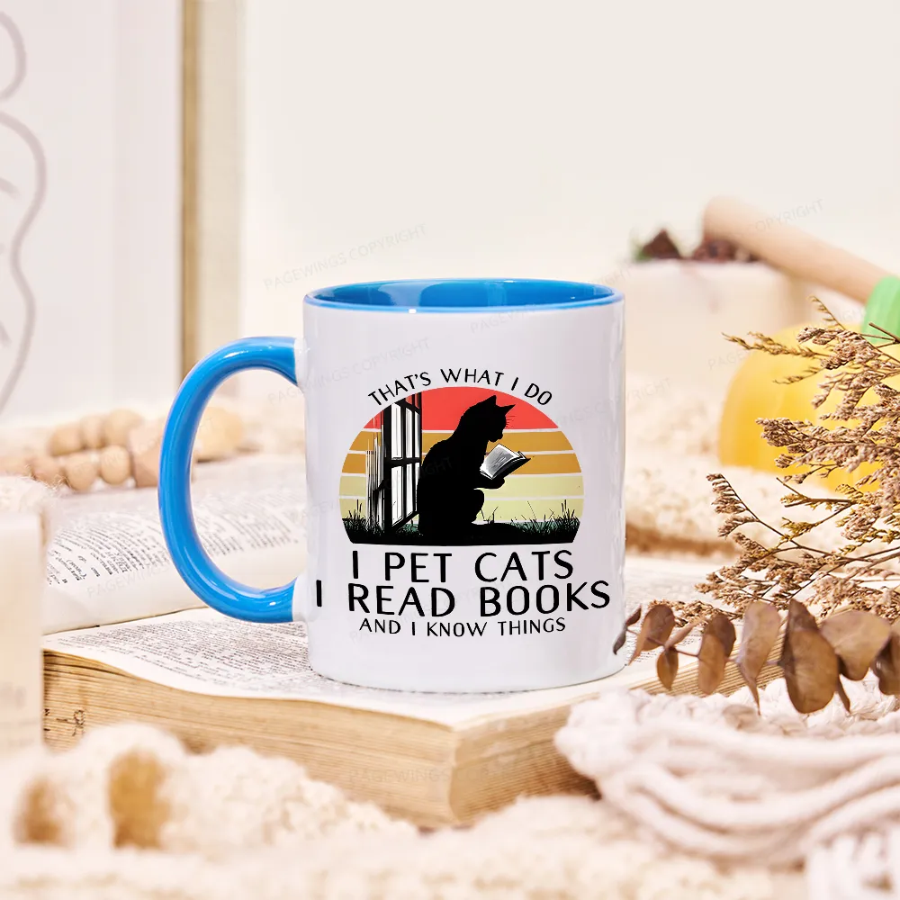 Pagewings Cat And Book Mug