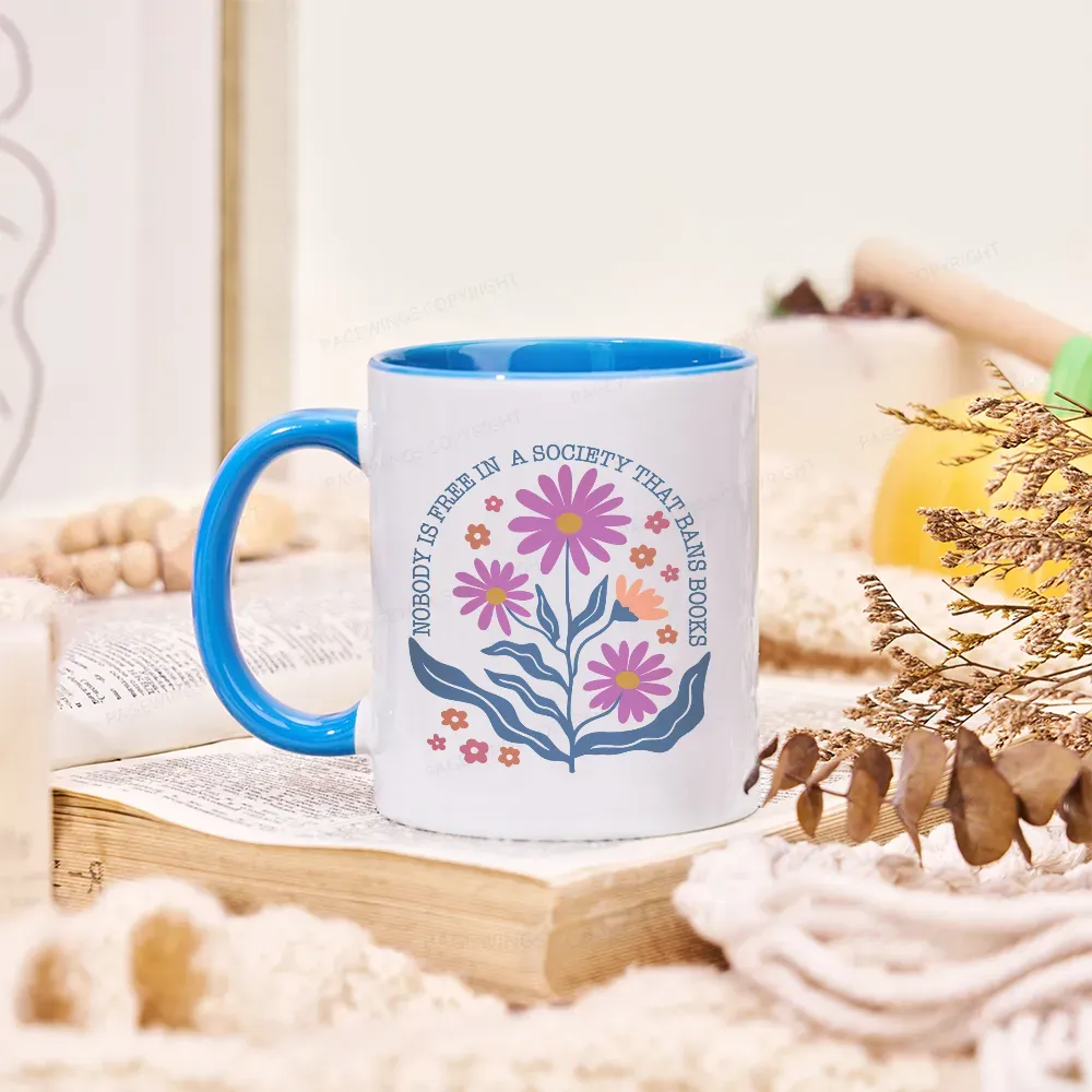Pagewings Read Banned Books, Social Justice Gift Mug