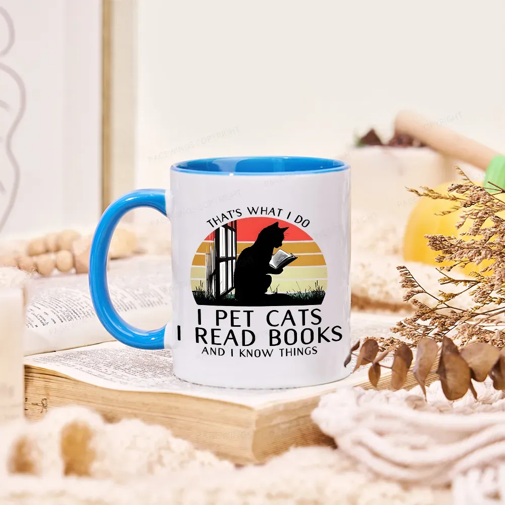 Pagewings Cat And Book Mug