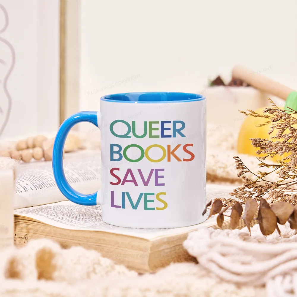 Pagewings Queer Books Save Lives Mug