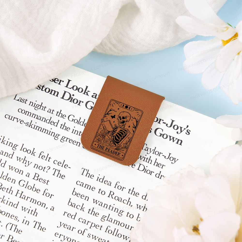 Pagewings Halloween The Reader Tarot Card Feathers Quotes Magnetic Bookmark