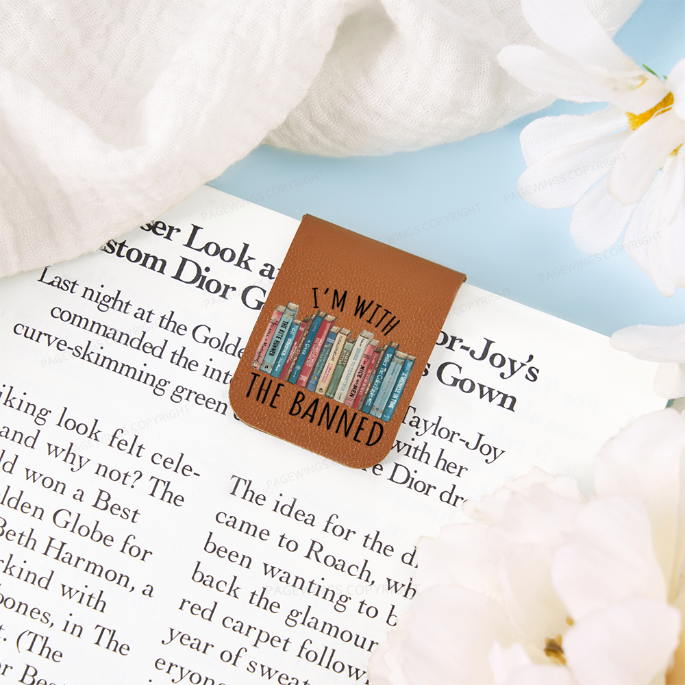 Pagewings I'm With The Banned Feathers Quotes Magnetic Bookmark