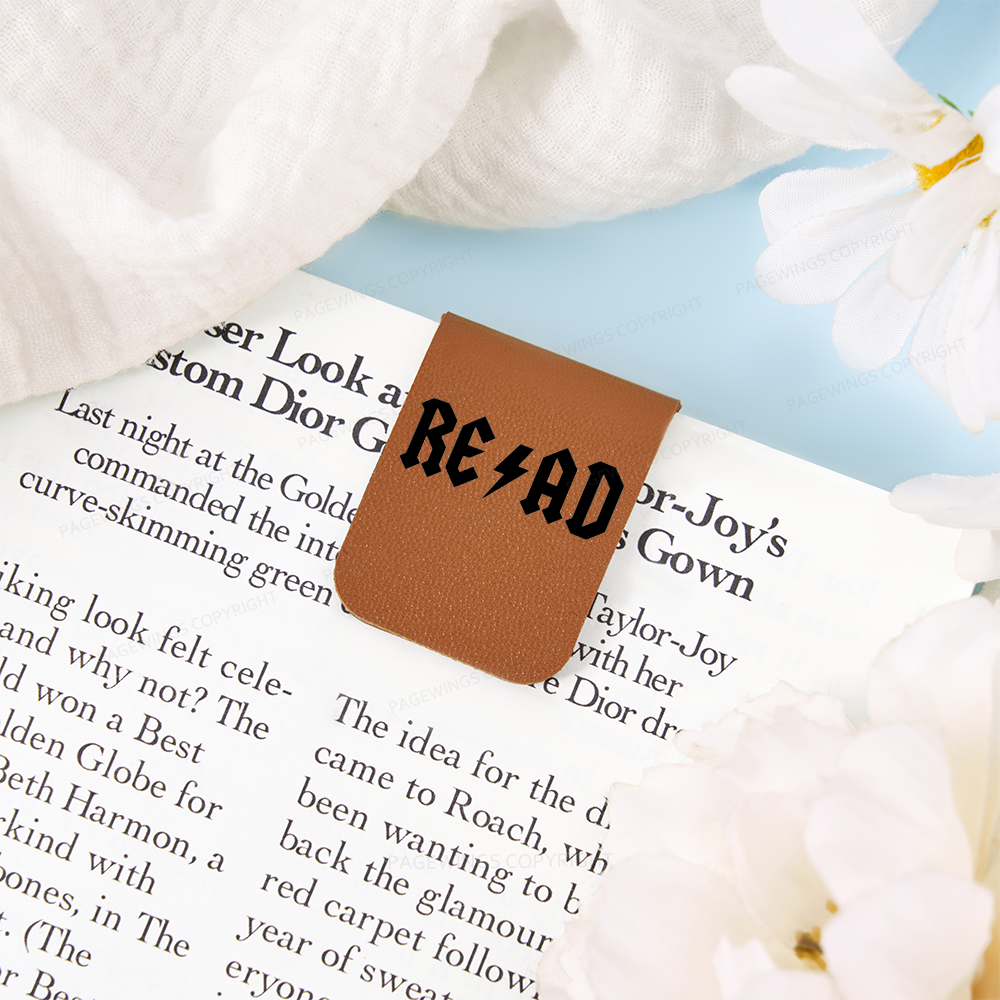 Pagewings Read Back In The Library "rock And Roll Feathers Quotes Magnetic Bookmark