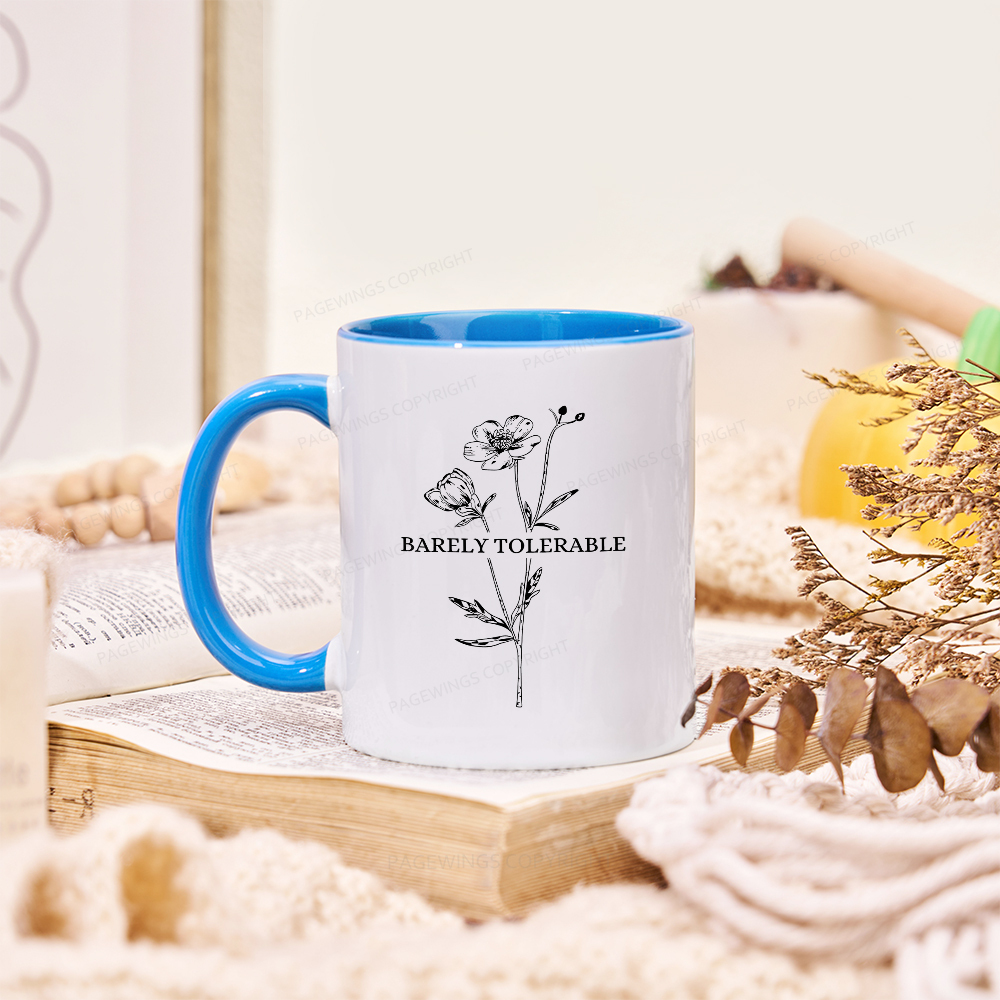 Pagewings Barely Tolerable Mug