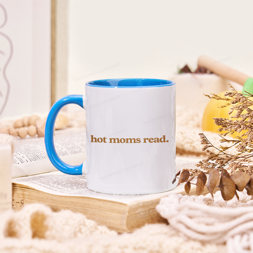 Pagewings Hot Moms Read Mug