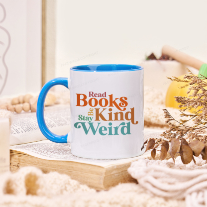 Pagewings Read Books Be Kind Stay Weird  Mug