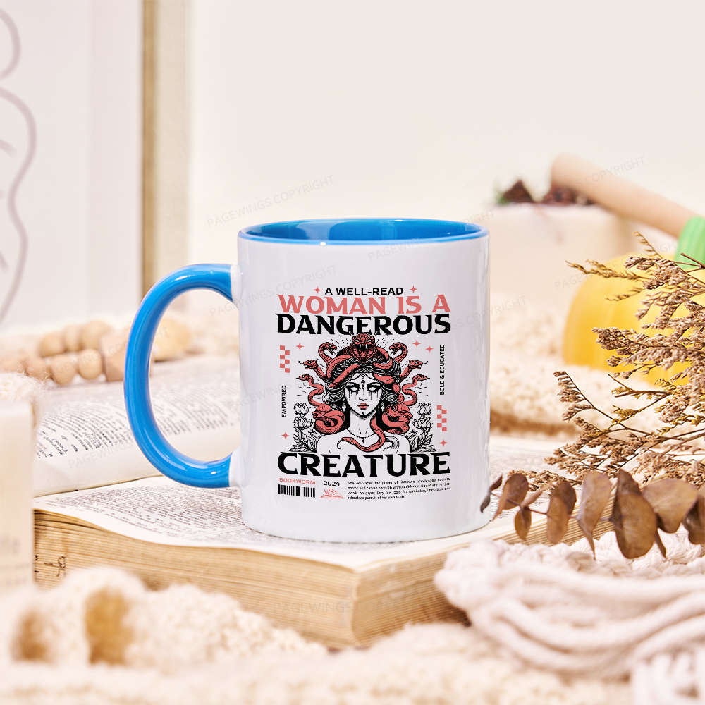 Pagewings A Well-Read Woman is A Dangerous Creature Mug