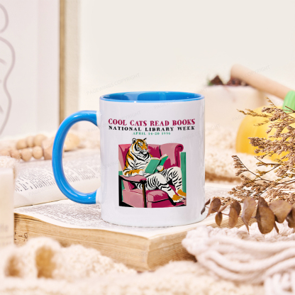 Pagewings Library Week Poster 1996 Mug