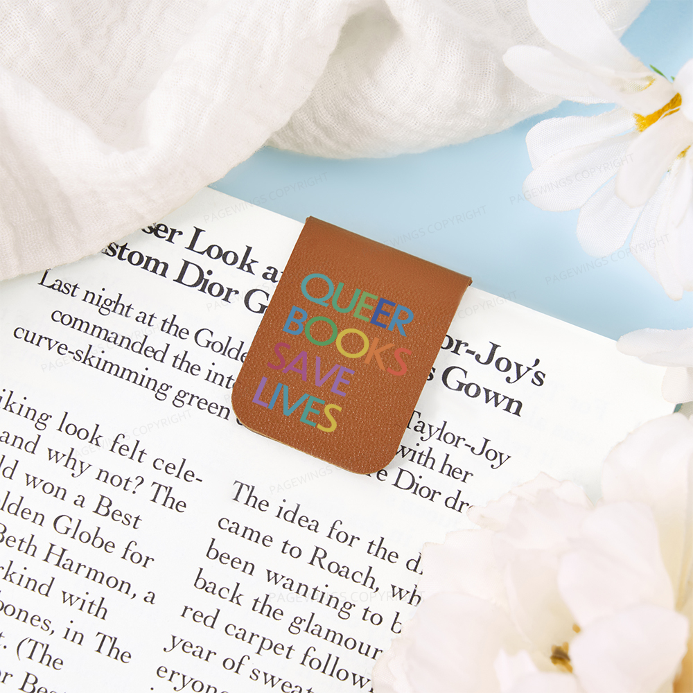 Pagewings Queer Books Save Lives Magnetic Bookmark