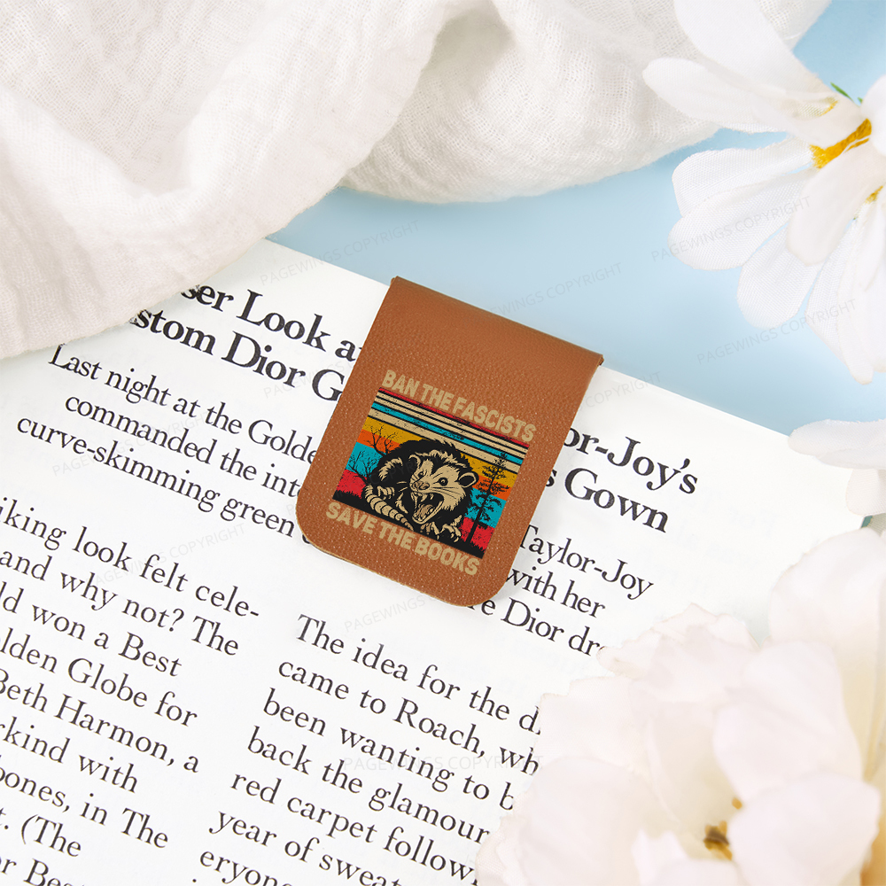Pagewings Ban The Fascists Save The Books Magnetic Bookmark