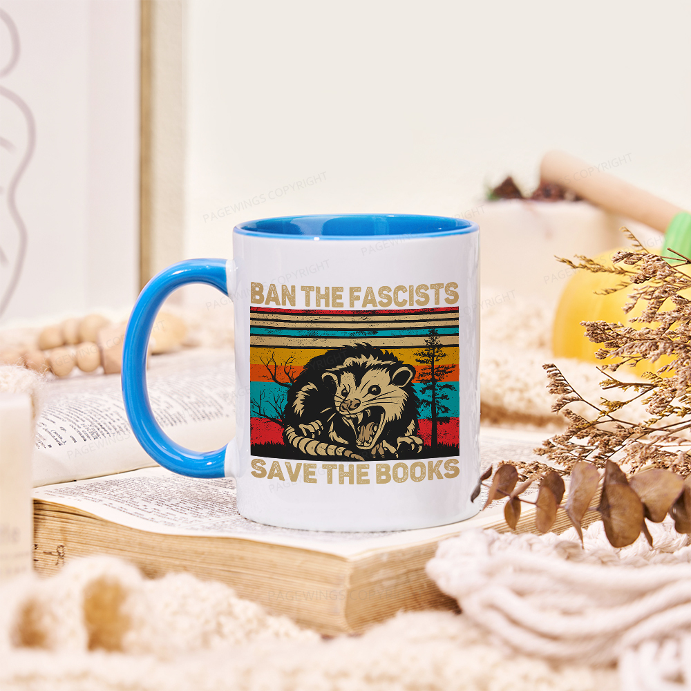 Pagewings Ban The Fascists Save The Books Mug