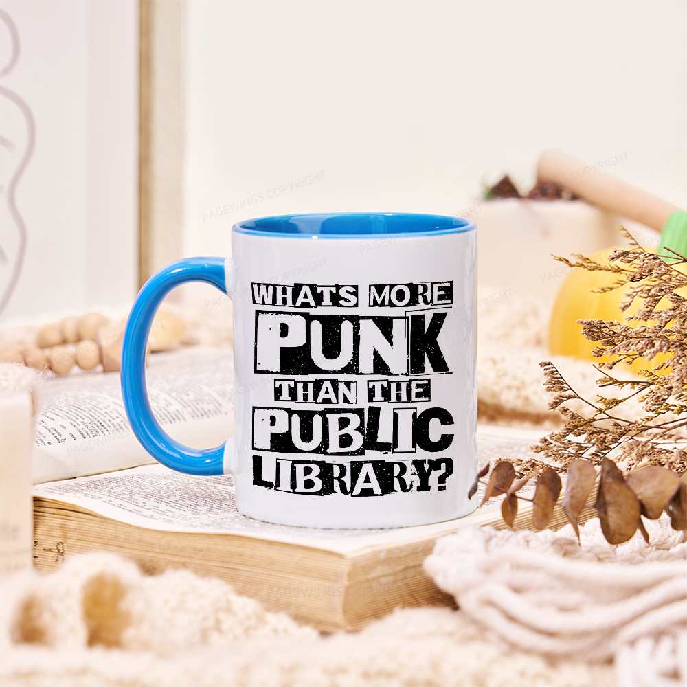 Pagewings What‘s More Punk Than the Public Library Mug