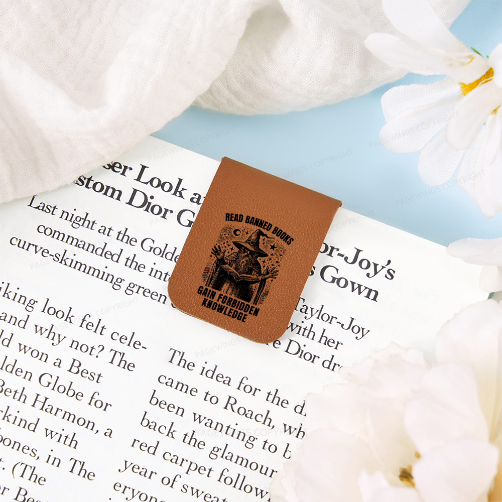 Pagewings Read Banned Books Gain Forbidden Knowledge Magnetic Bookmark