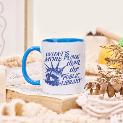 Pagewings What’s More Punk Than The Public Library Mug