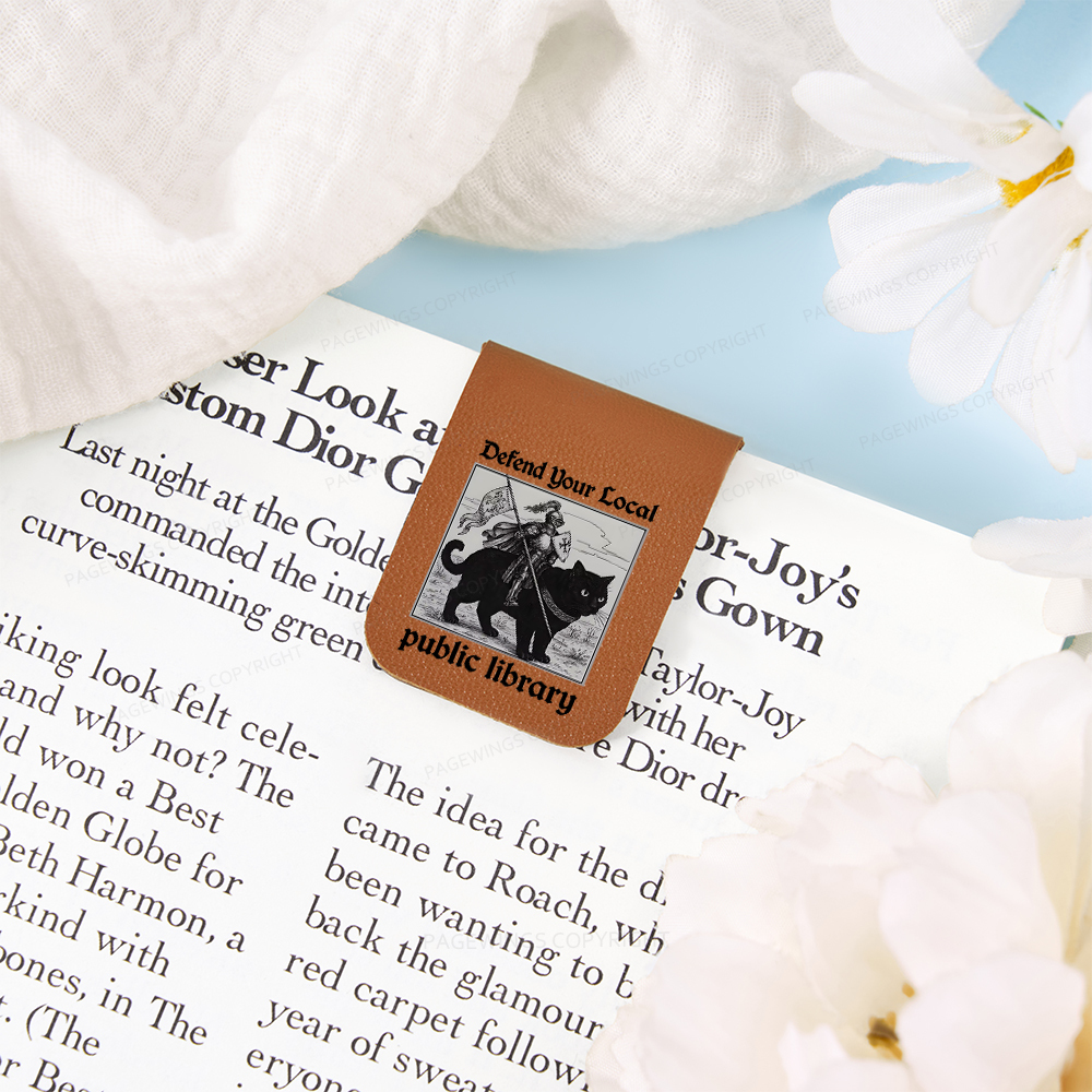 Pagewings Defend Your Local public library Magnetic Bookmark