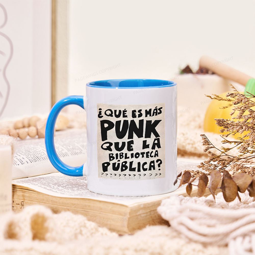 Pagewings What's More Punk Than The Public Library Mug