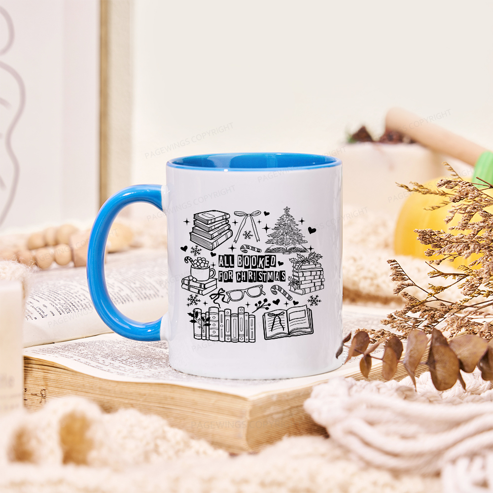 Pagewings All Booked For Christmas Mug