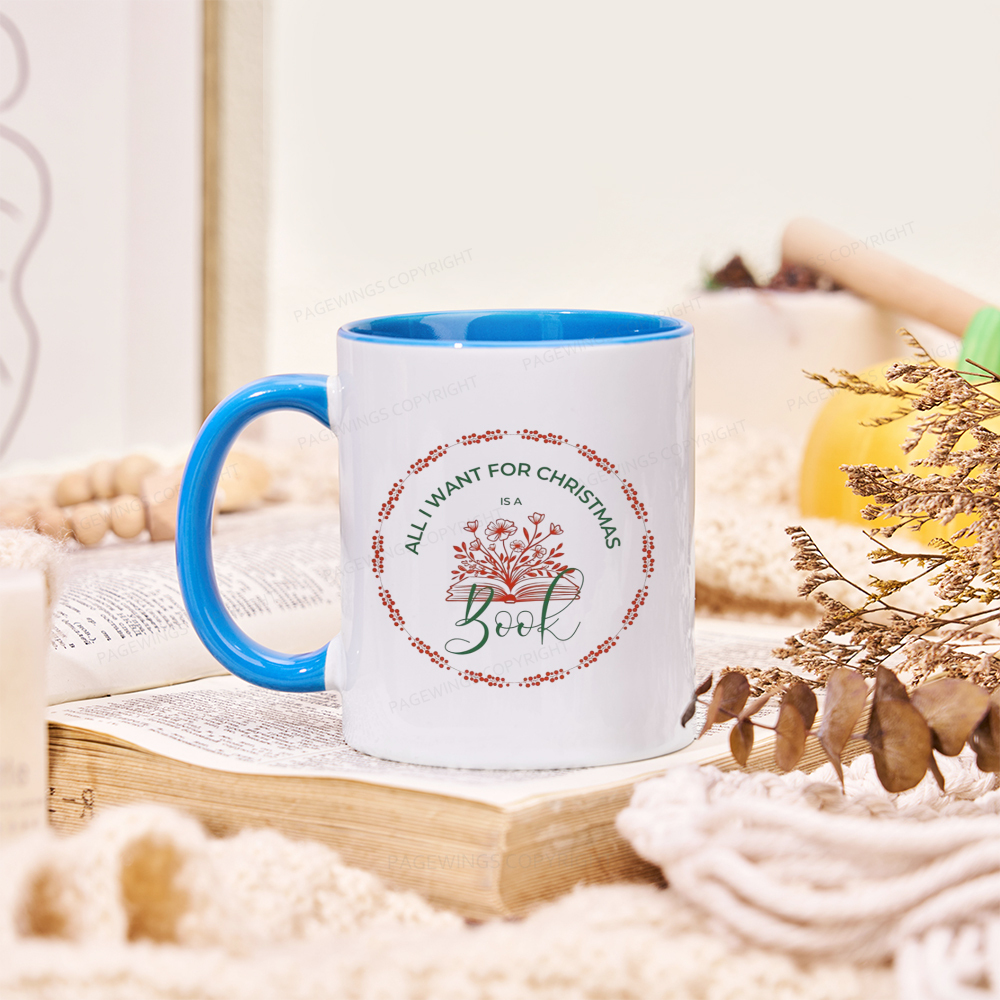 Pagewings Book Lover Christmas Mug