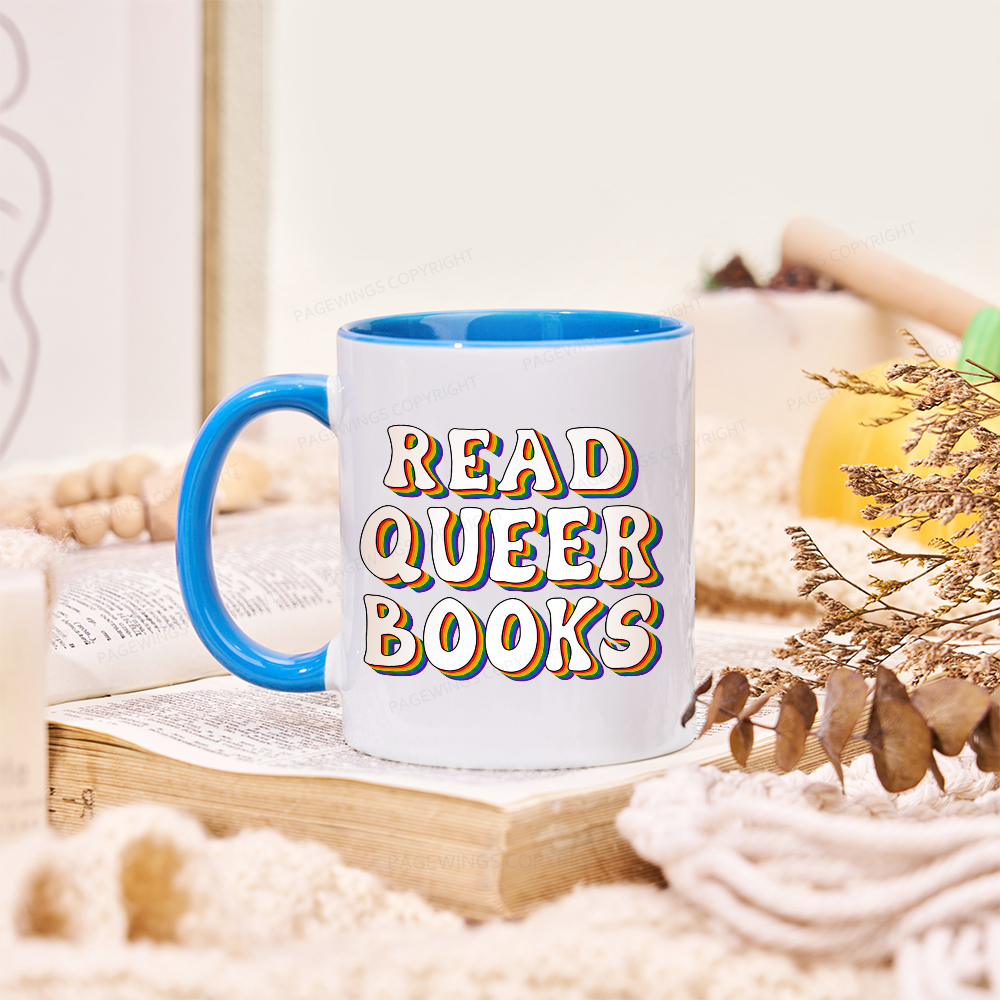 Pagewings Read Queer Booksk Mug