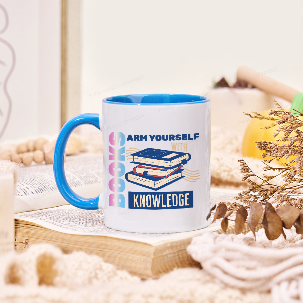 Pagewings Arm Yourself With Knowledge Mug