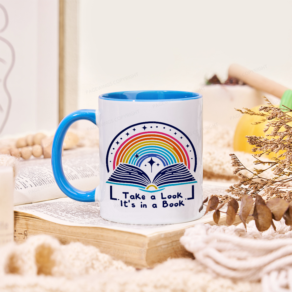 Pagewings Take A Look It's In A Book Mug