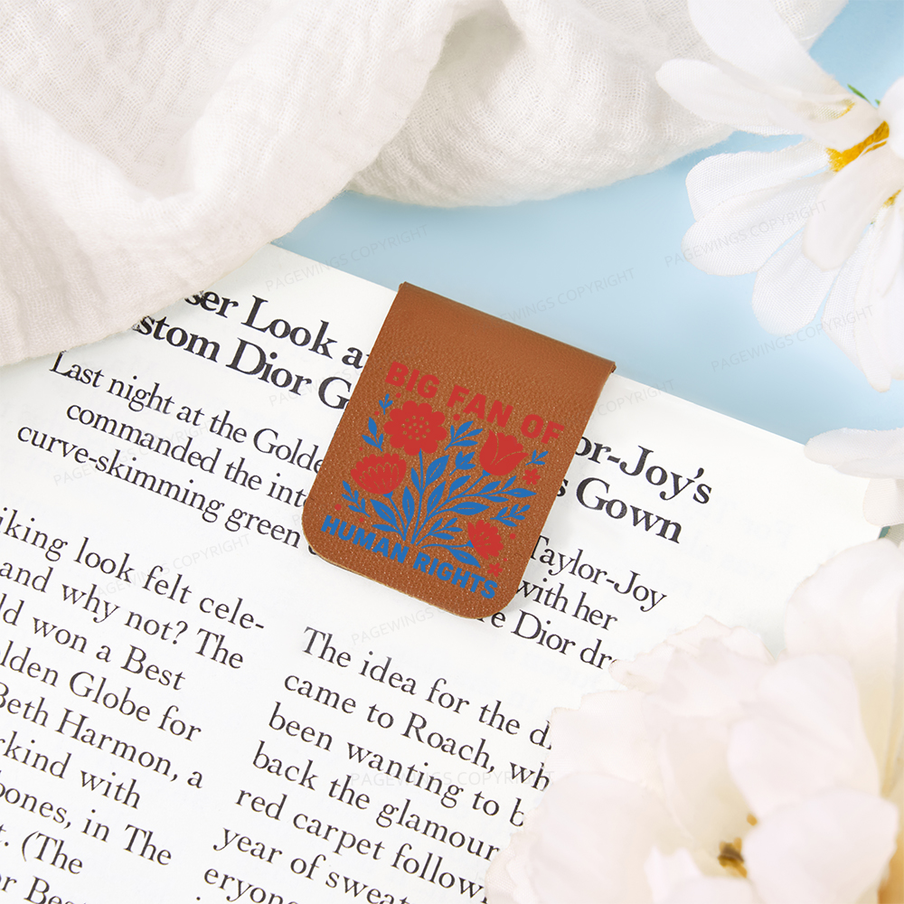 Pagewings Big Fan Of Human Rights  Magnetic Bookmark