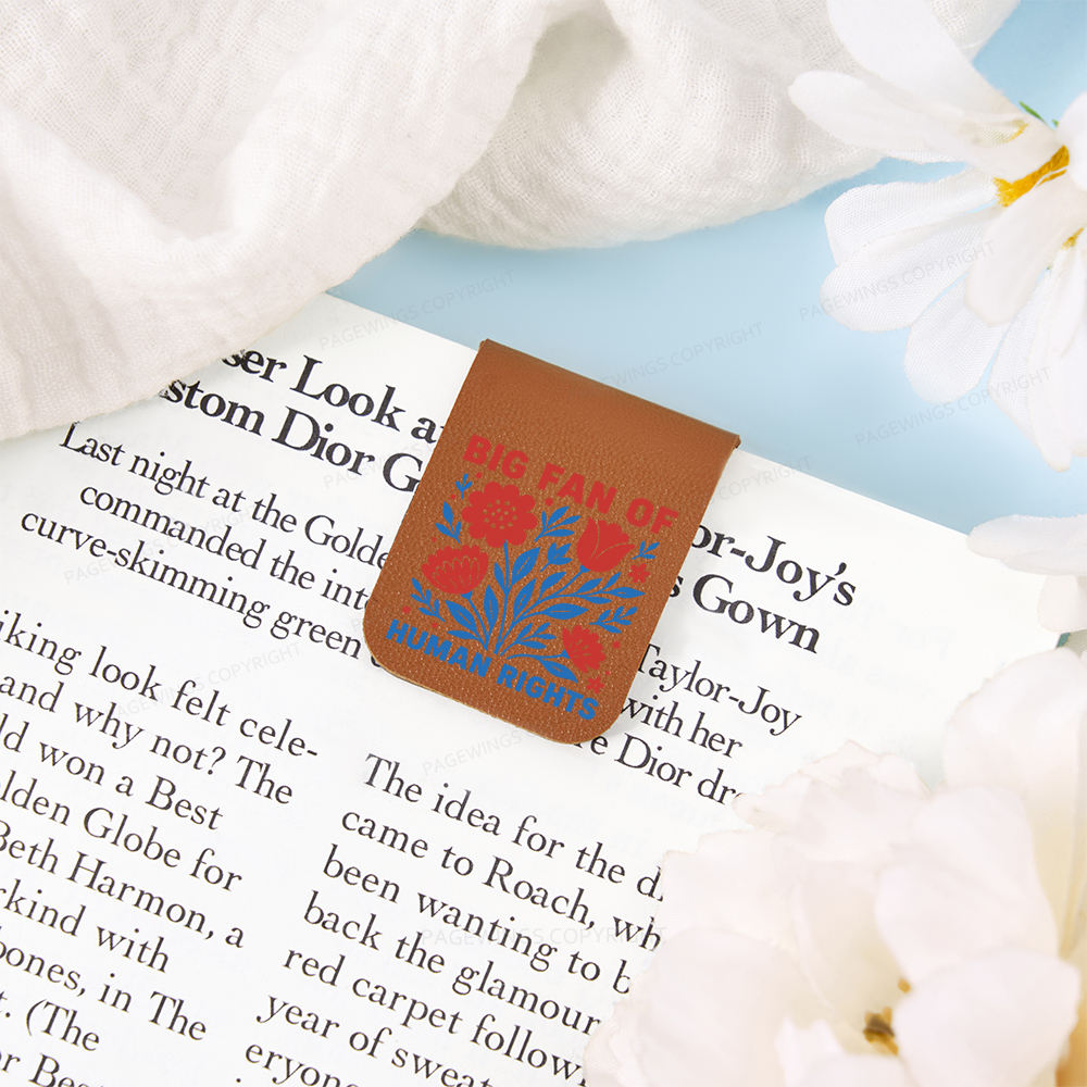 Pagewings Big Fan Of Human Rights  Magnetic Bookmark