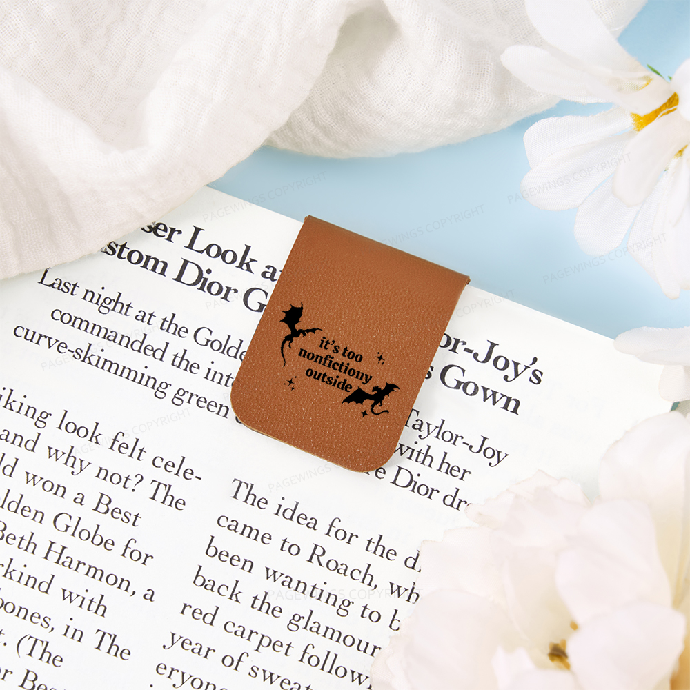 Pagewings It’s Too Nonfictiony Outside Magnetic Bookmark