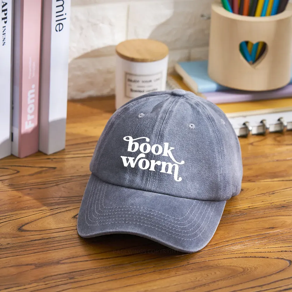 Pagewings Book Worm Washed Cap