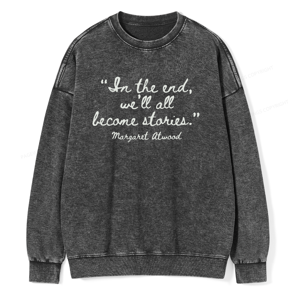 Pagewings Inspirational Quote16270 Read Unisex Washed Sweatshirt