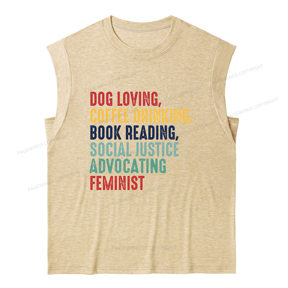 Pagewing Coffee Drinking Book Reading16112 Bookish Women's Heather Tank Top